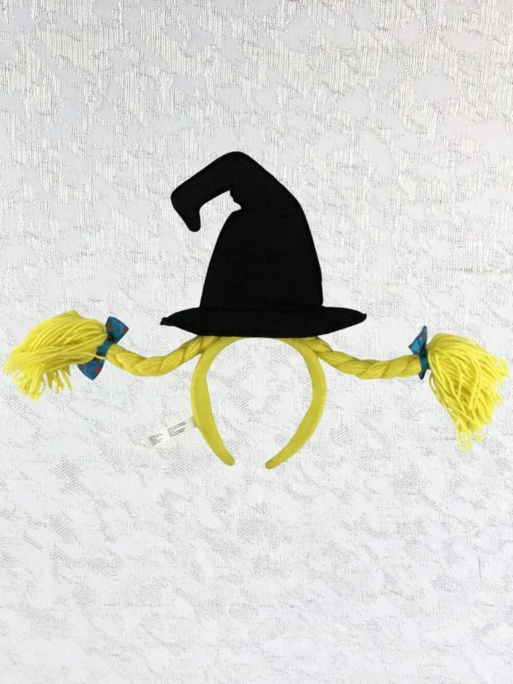 Hanover Teen Scream Witch Hat Yellow Braid Headband Costume Accessory NWT